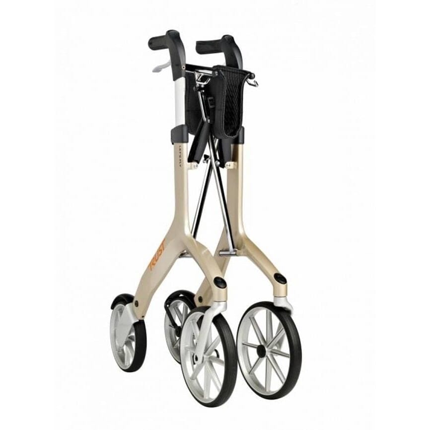 lets fly rollator champagne folded