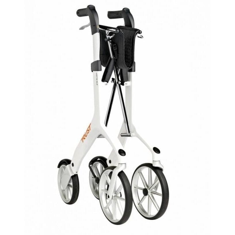 lets fly rollator white folded