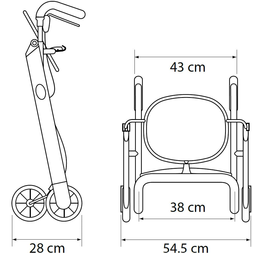 lets go indoor rollator dimensions 2