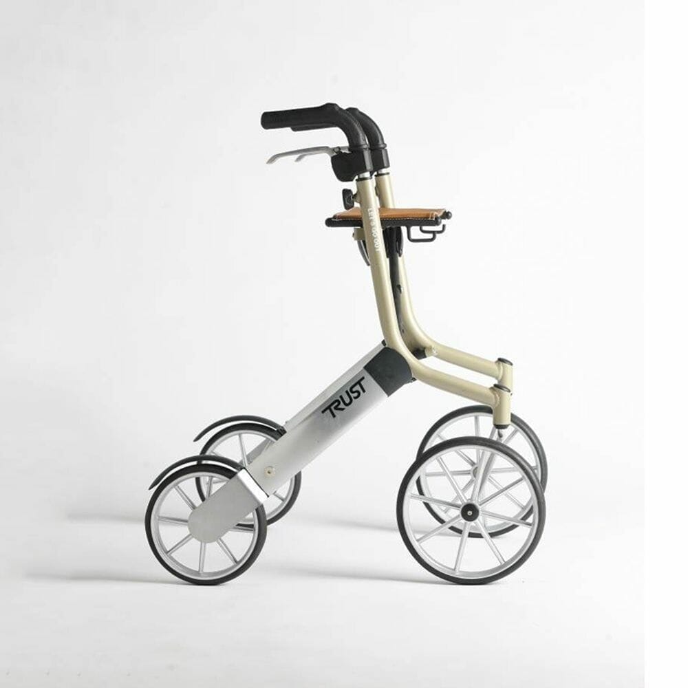 View Lets Go Out Narrow Rollator Black Cream information