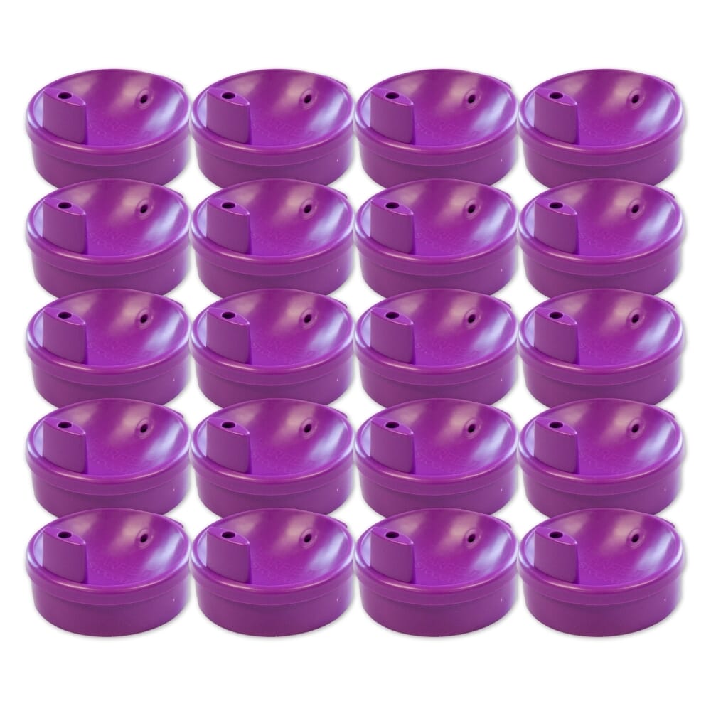 lid for graduated two handled beaker narrow purple pack of 20