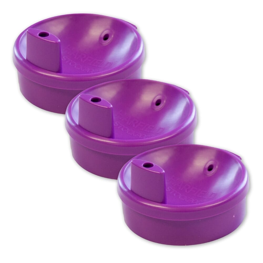 lid for graduated two handled beaker narrow purple pack of 3