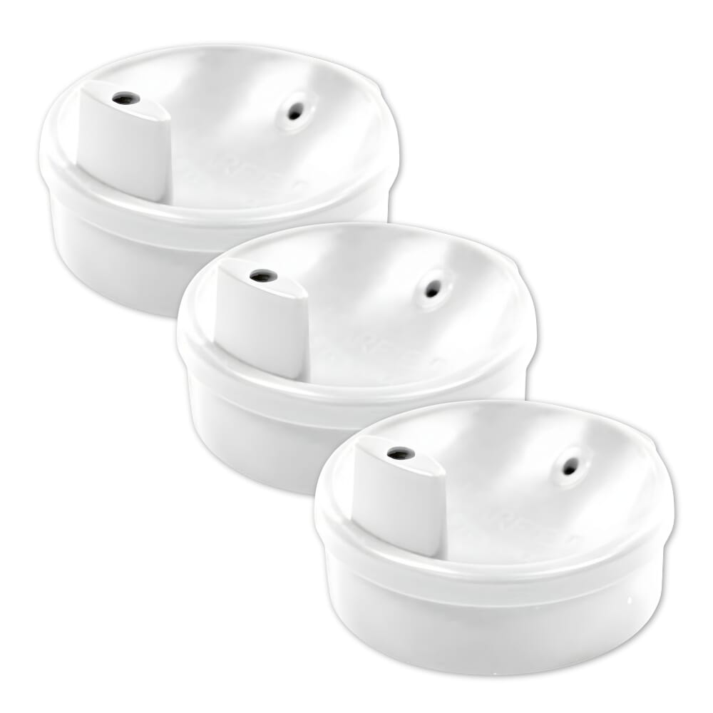 lid for graduated two handled beaker narrow white pack of 3