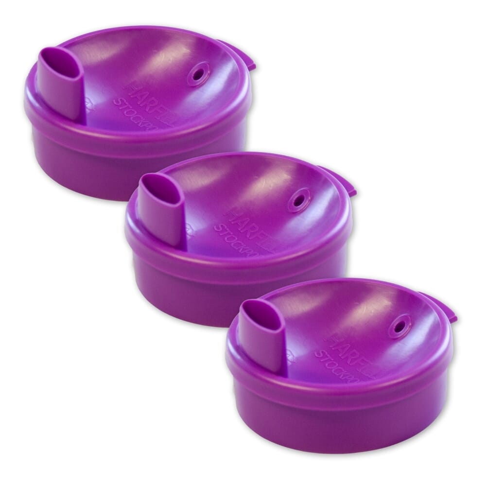 lid for graduated two handled beaker wide purple pack of 3