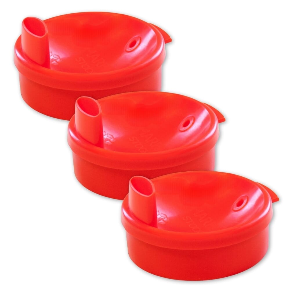 lid for graduated two handled beaker wide red pack of 3