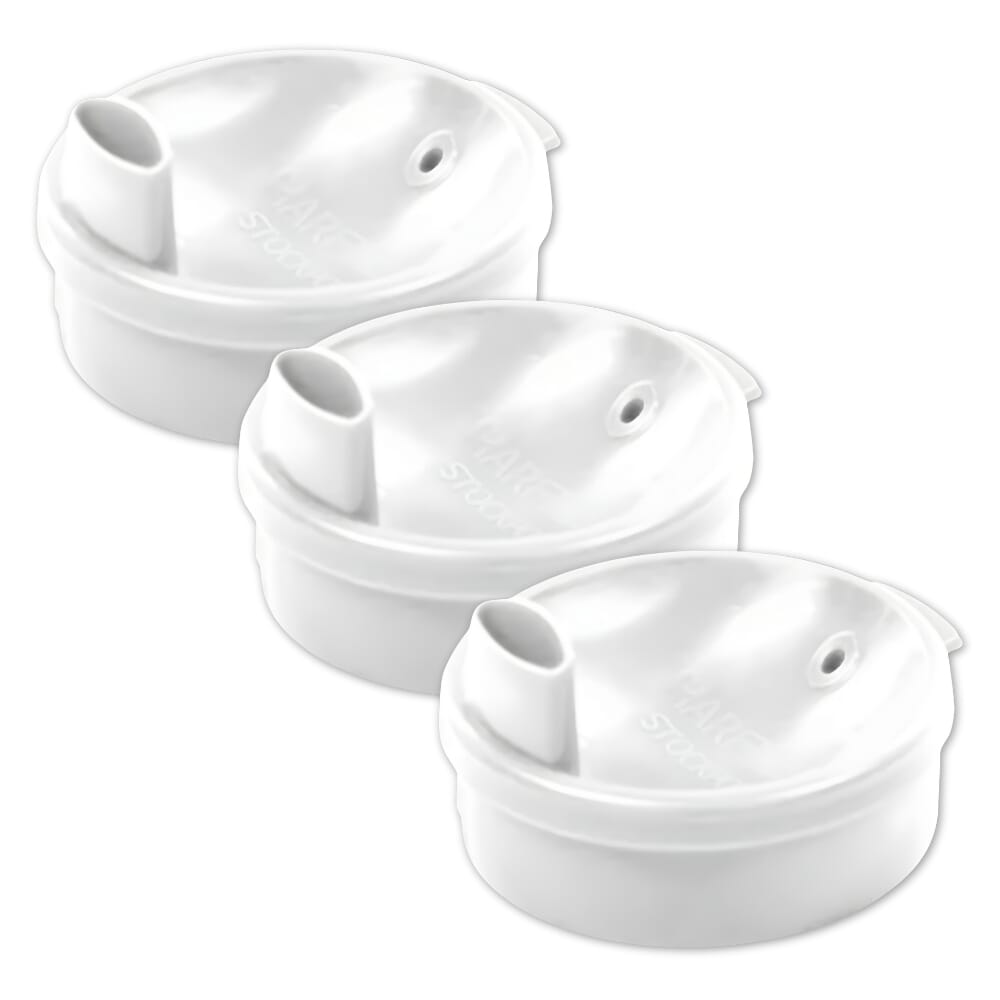 lid for graduated two handled beaker wide white pack of 3
