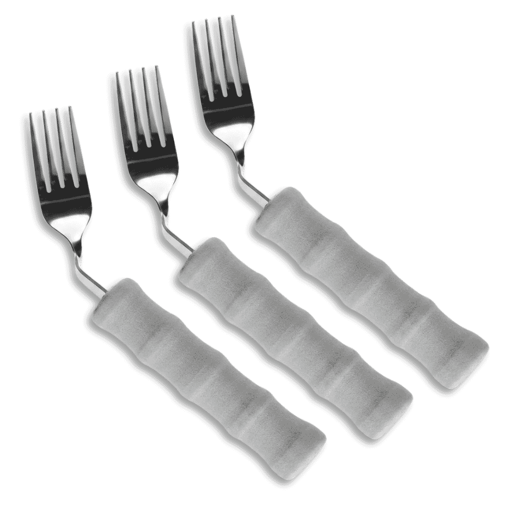 lightweight foam handled angled cutlery left handed fork pack of 3