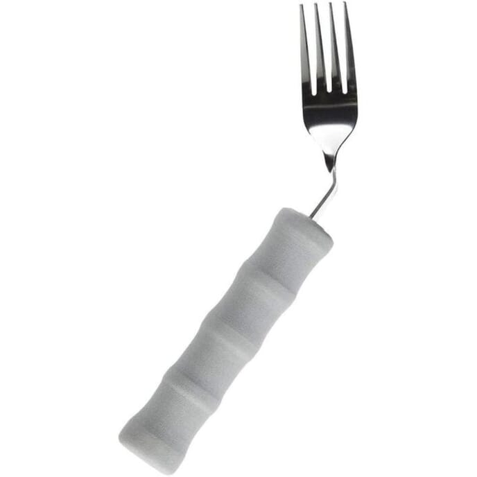 lightweight foam handled angled cutlery right handed fork