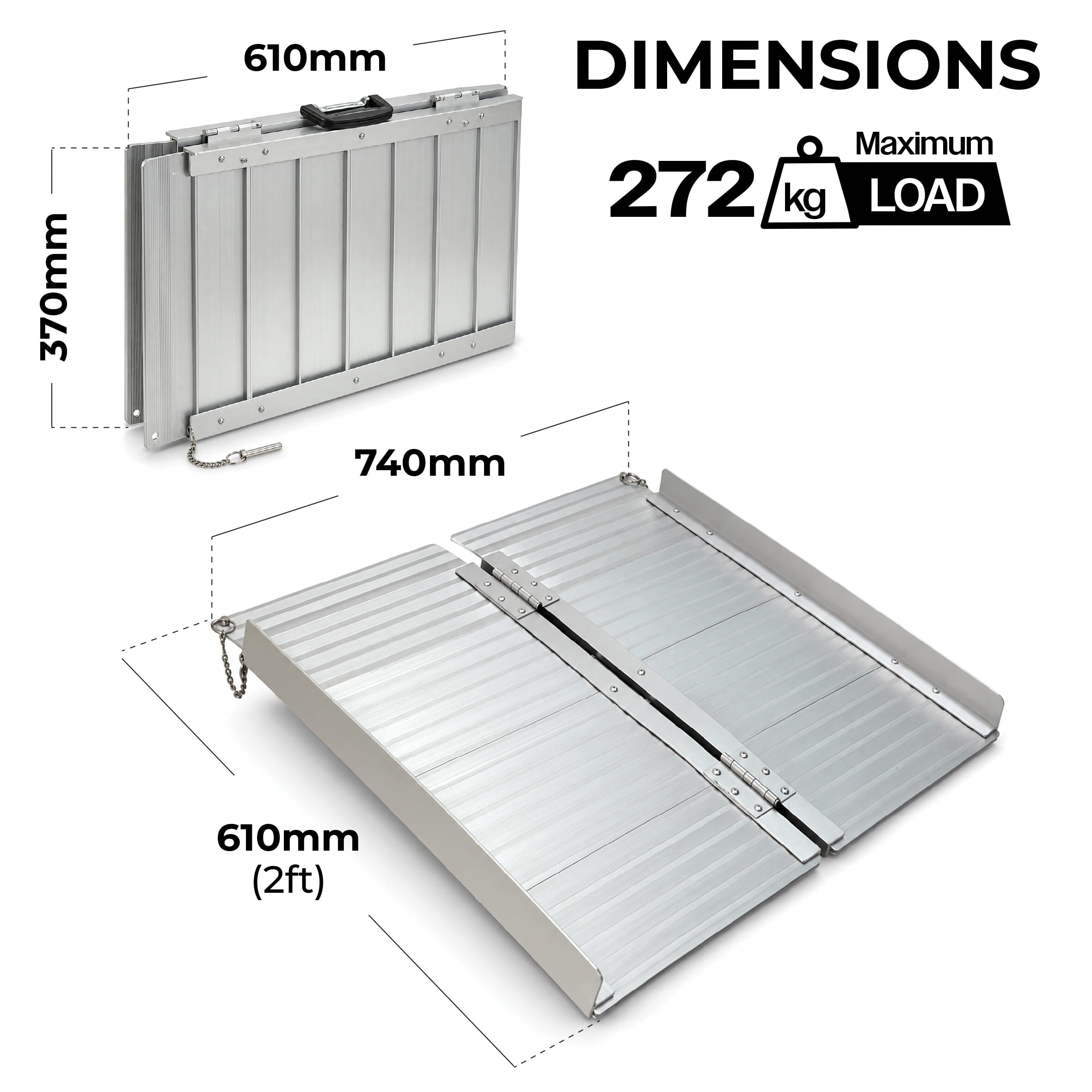 lightweight fold out suitcase ramp 1