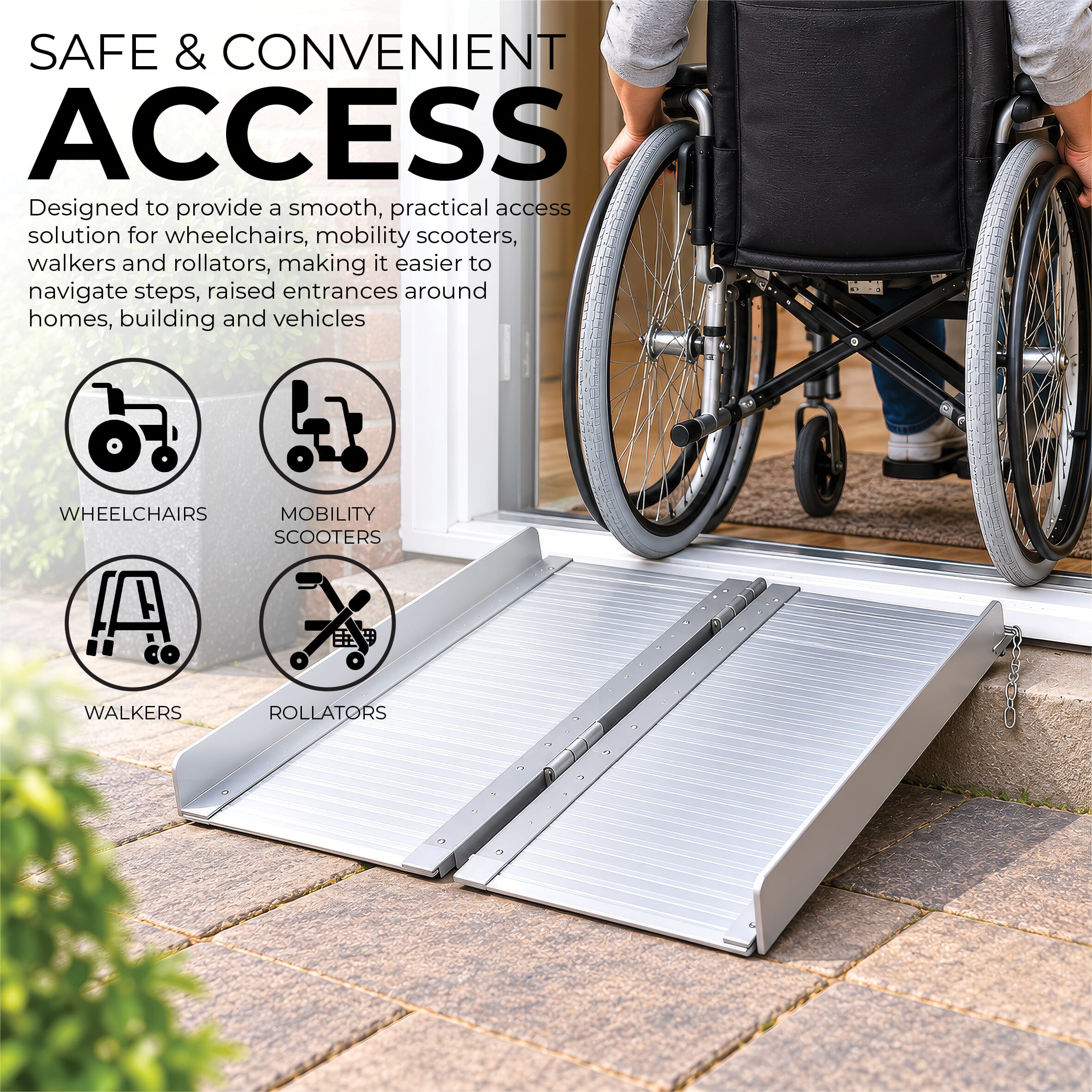 lightweight fold out suitcase ramp 2