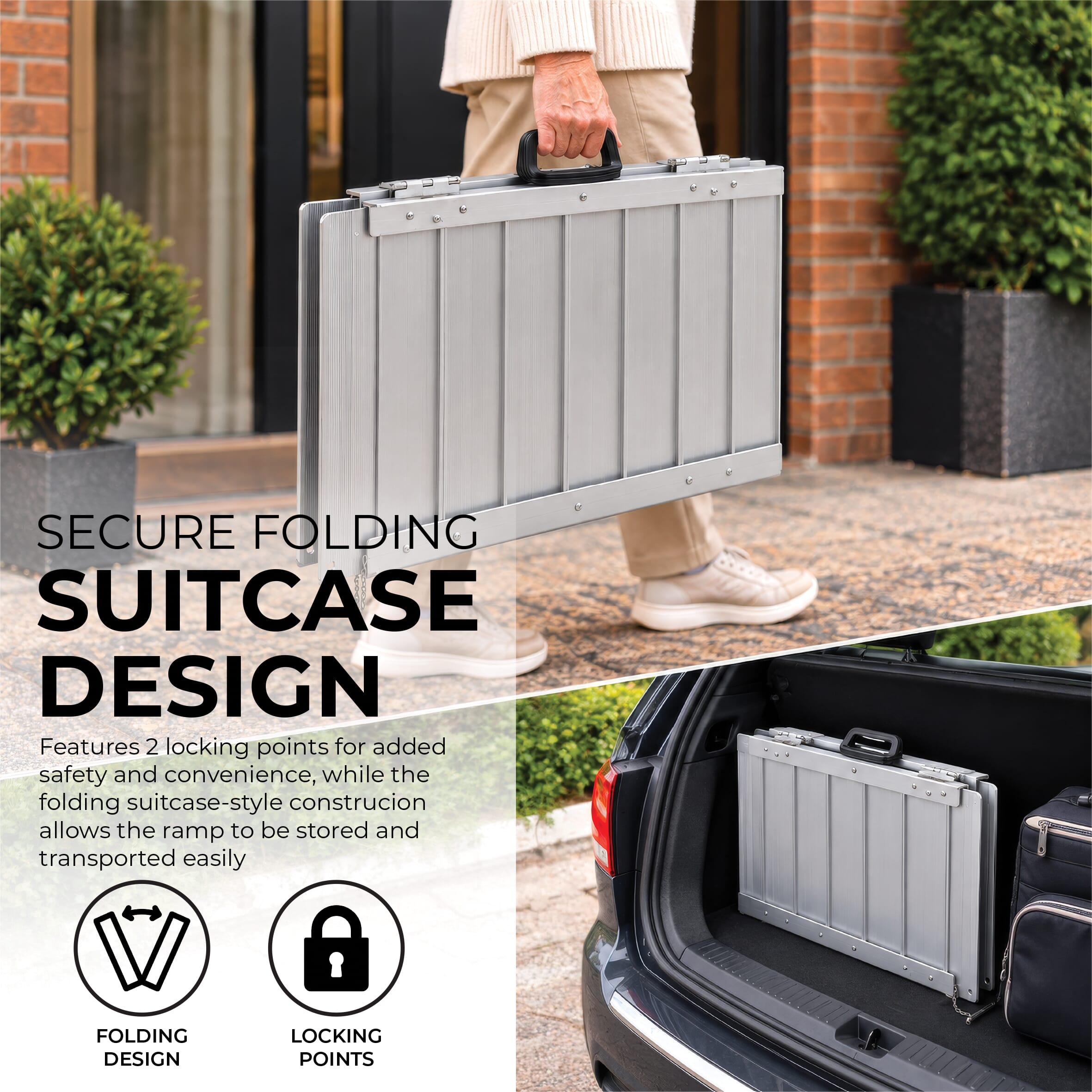 lightweight fold out suitcase ramp 5