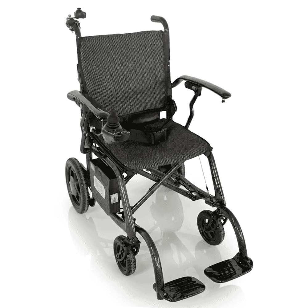 lightweight folding electric wheelchair controls