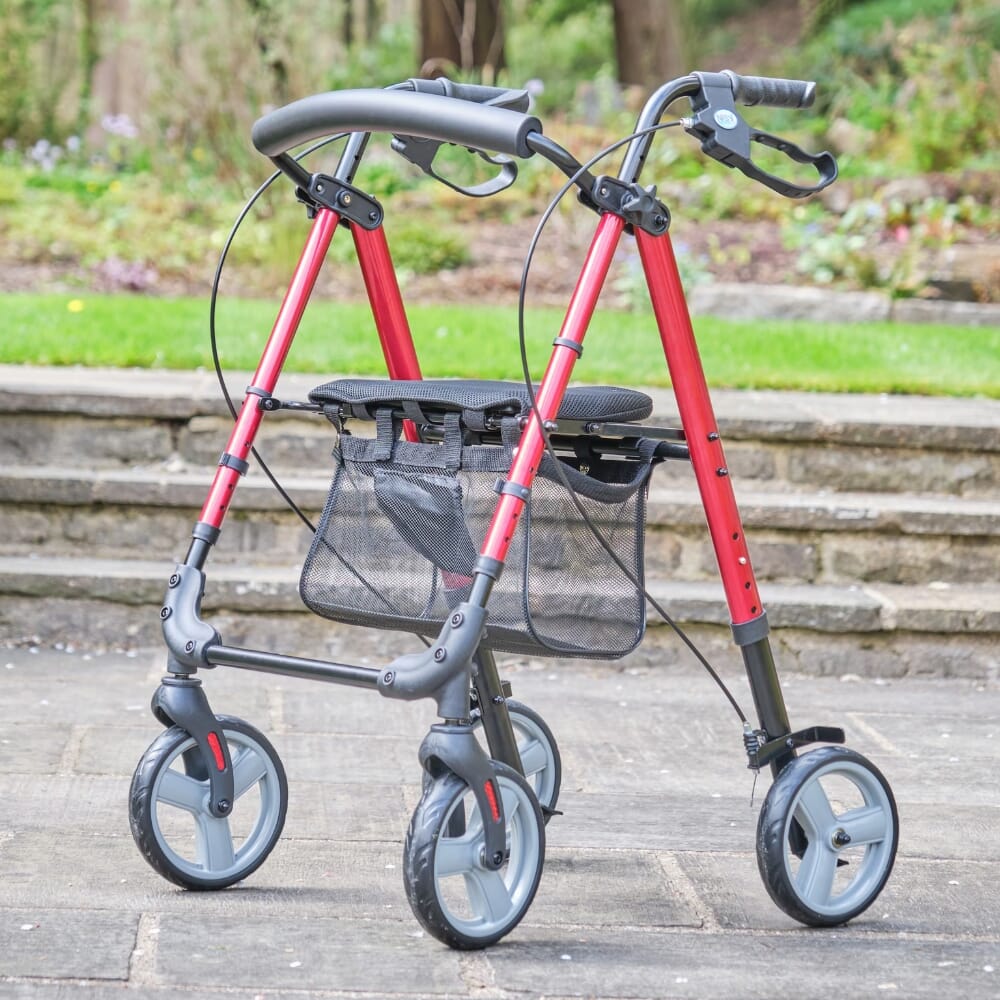 lightweight four wheeled rollator lifestyle 1