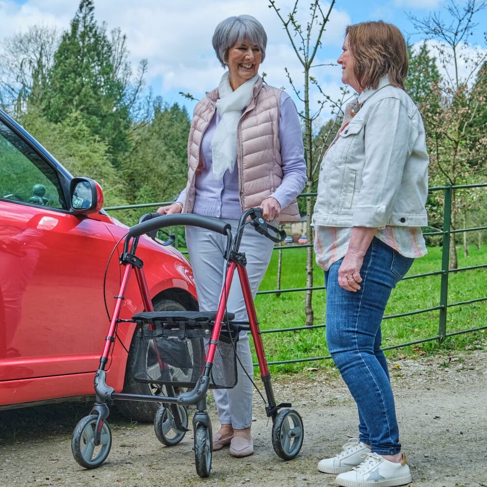 lightweight four wheeled rollator lifestyle 2