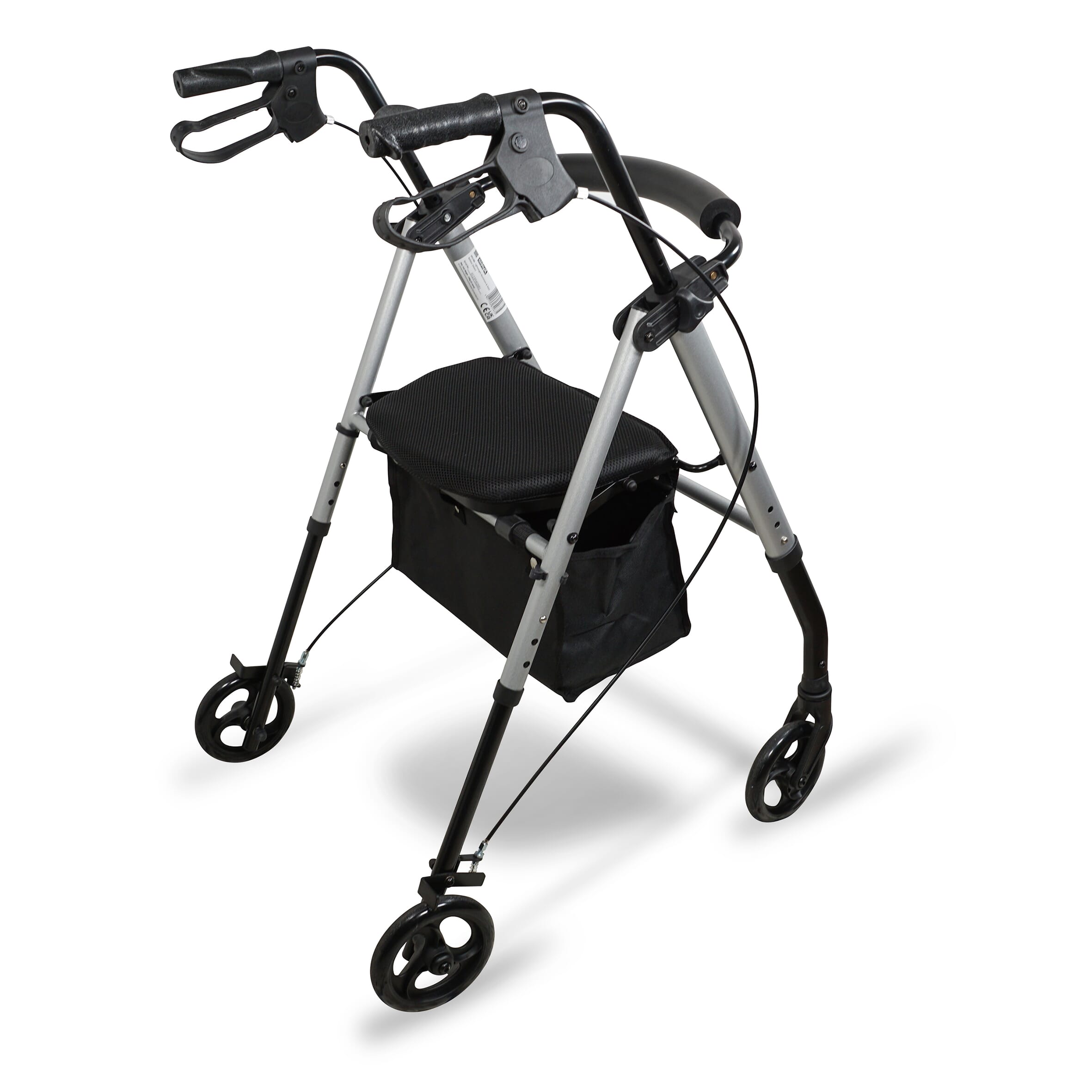 lightweight four wheeled rollator with seat 2