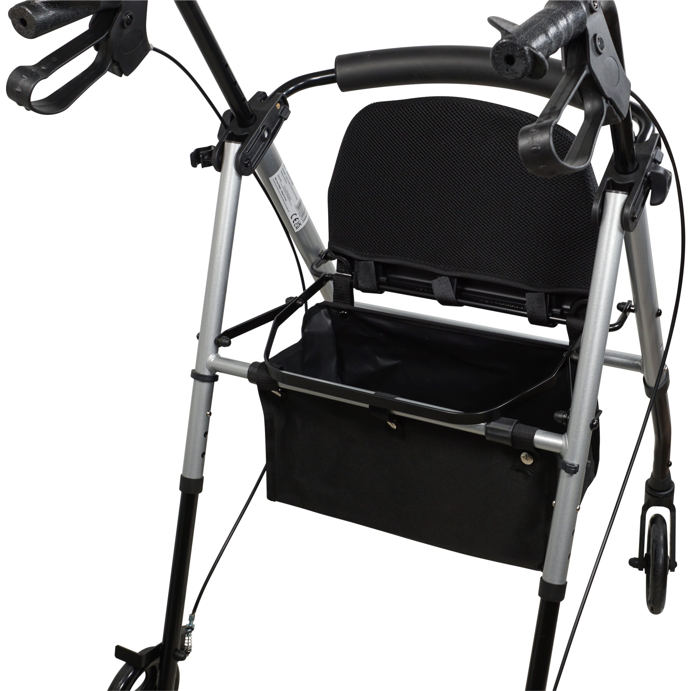 lightweight four wheeled rollator with seat 6