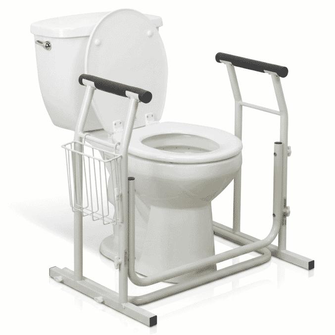 lightweight freestanding toilet frame