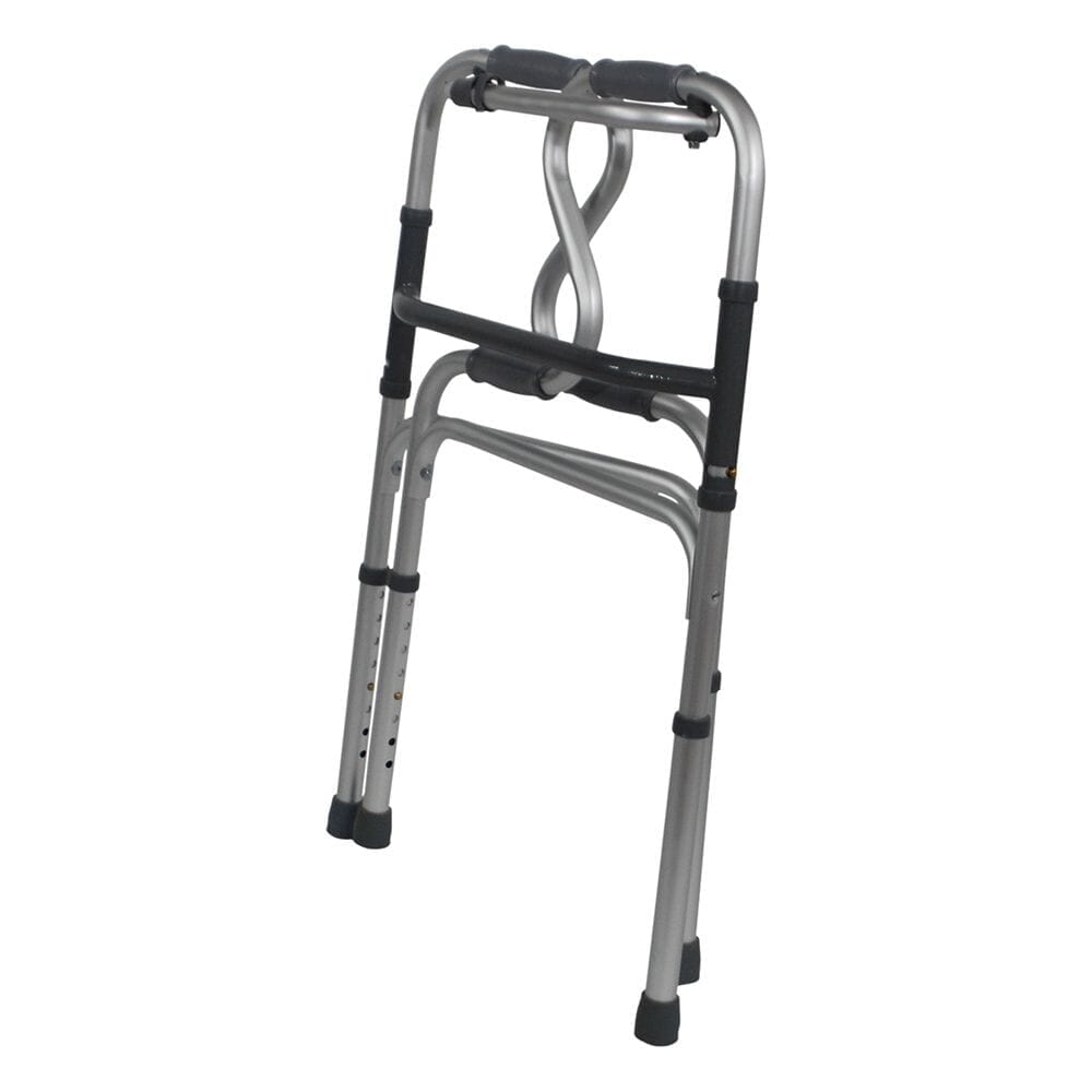 lightweight hi riser walking frame folded