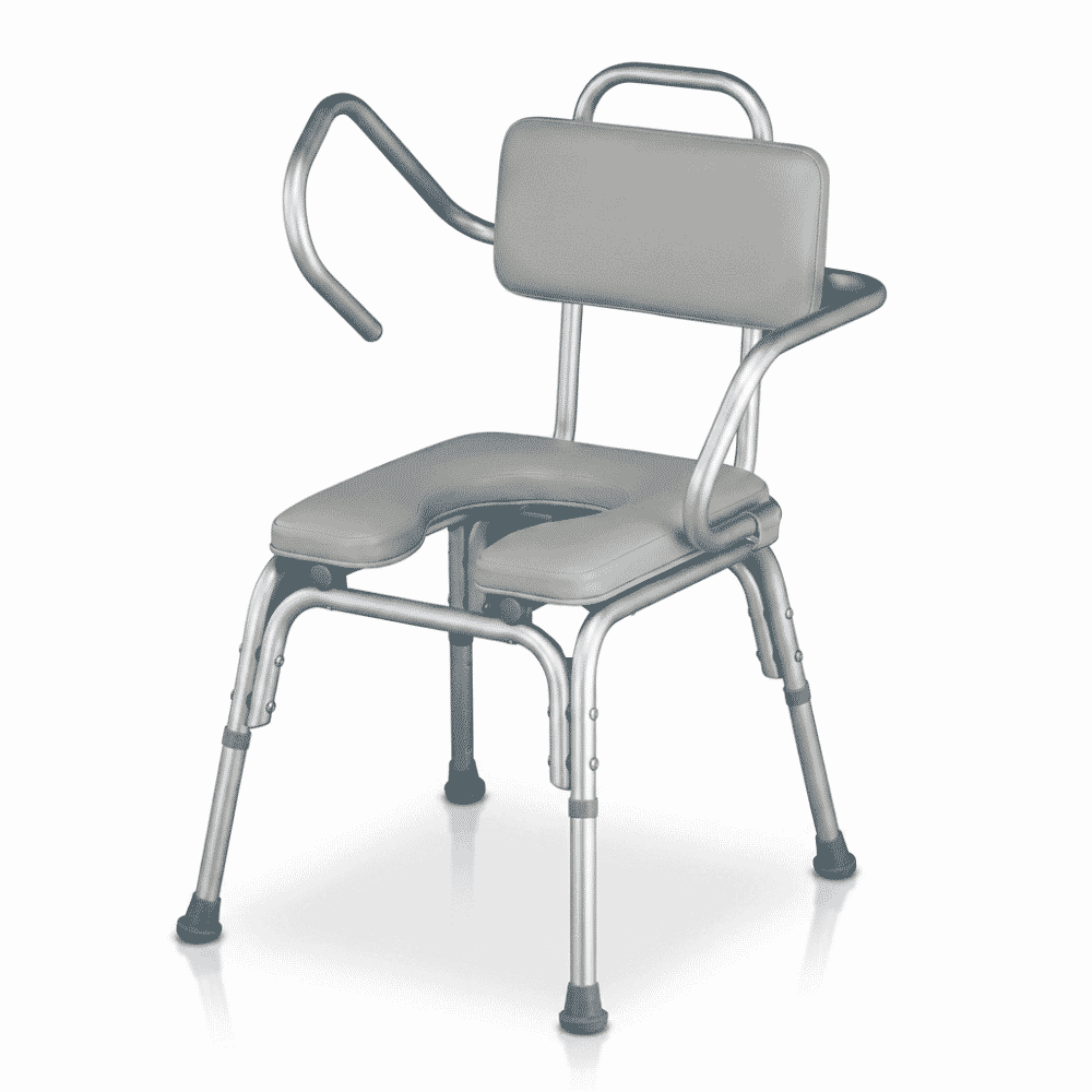 Lightweight Padded Shower Chair with Cut-Out