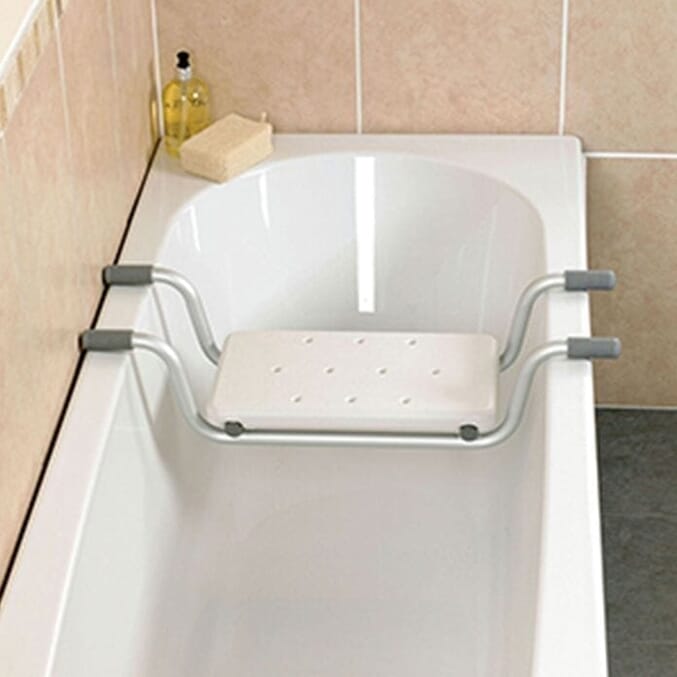 lightweight suspended bath seat in bath