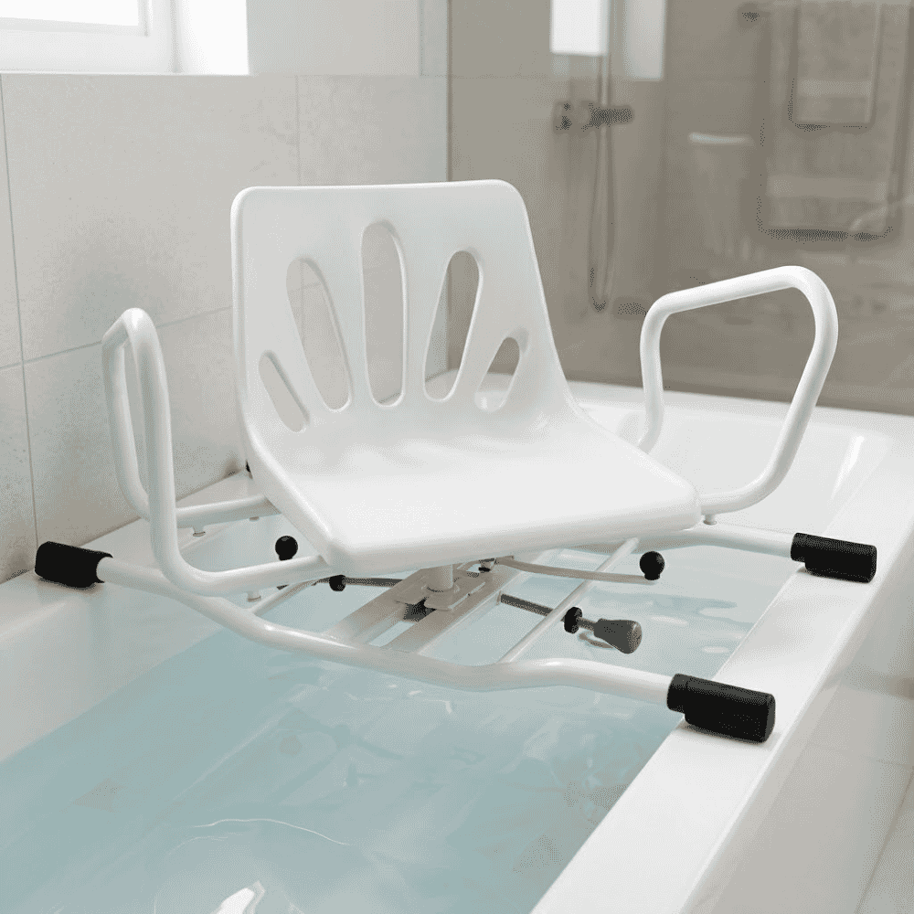 lightweight swivel bath seat lifestyle
