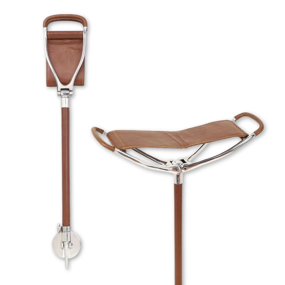 View Lightweight Tan Walking Seat Stick information