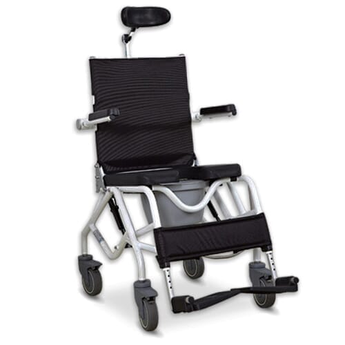 lightweight tilt in space shower commode side
