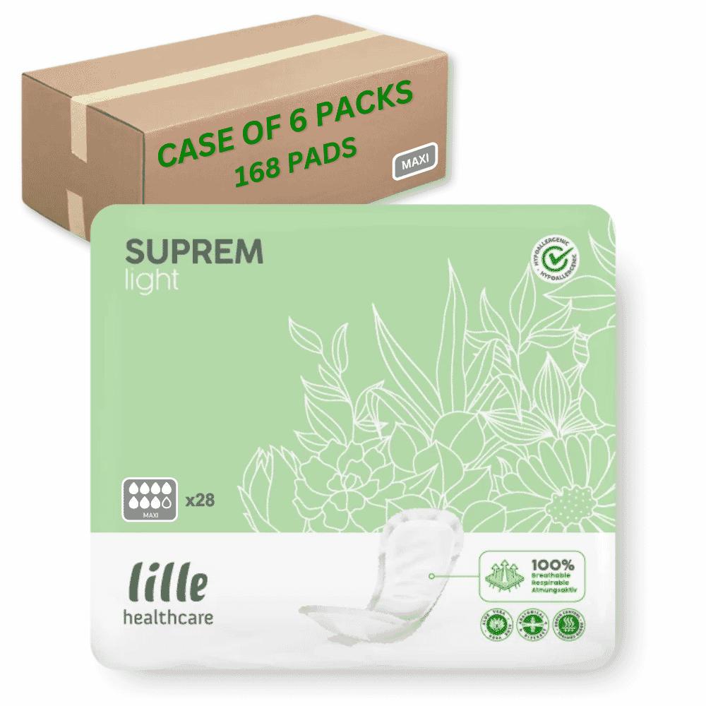 lille suprem light shaped pads maxi case of 168