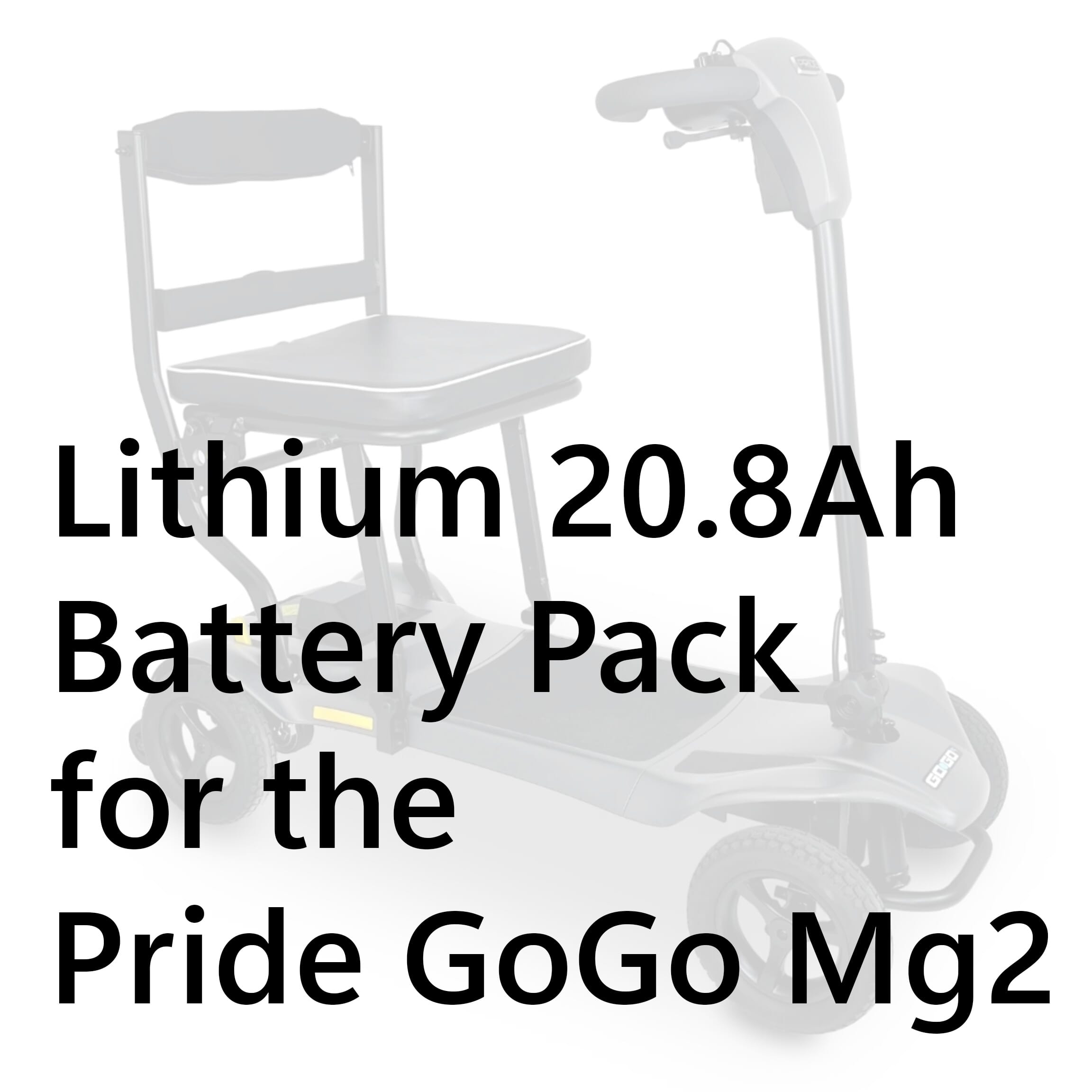 Lithium 20.8Ah Battery Pack for the Pride GoGo Mg2