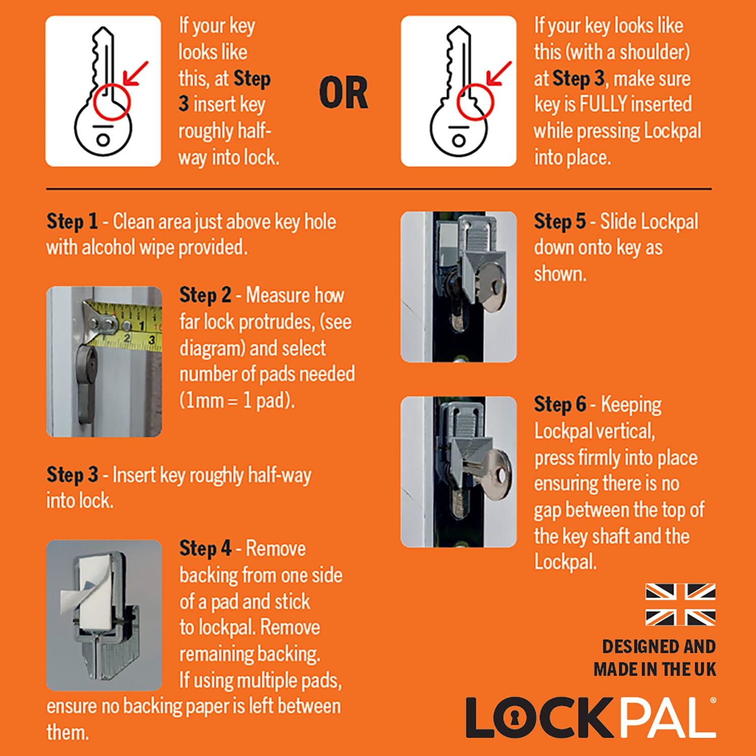 lockpal door key guide instructions