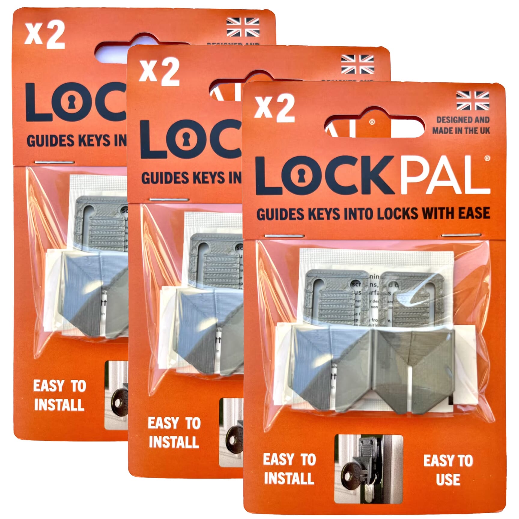 lockpal door key guide triple pack