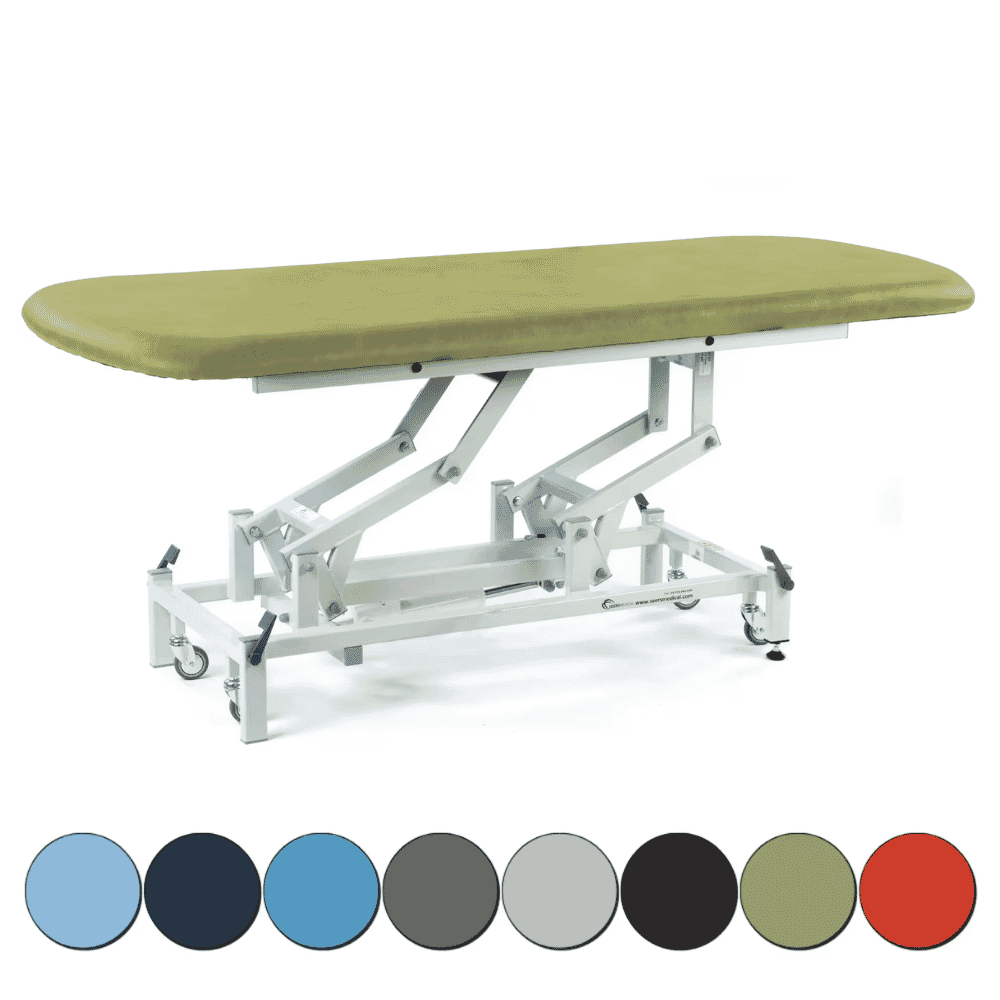 Long Electric Therapy Hygiene Table with Retractable Wheels