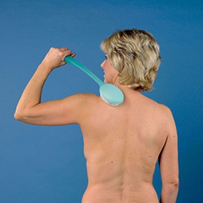 long handled bath brush lifestyle