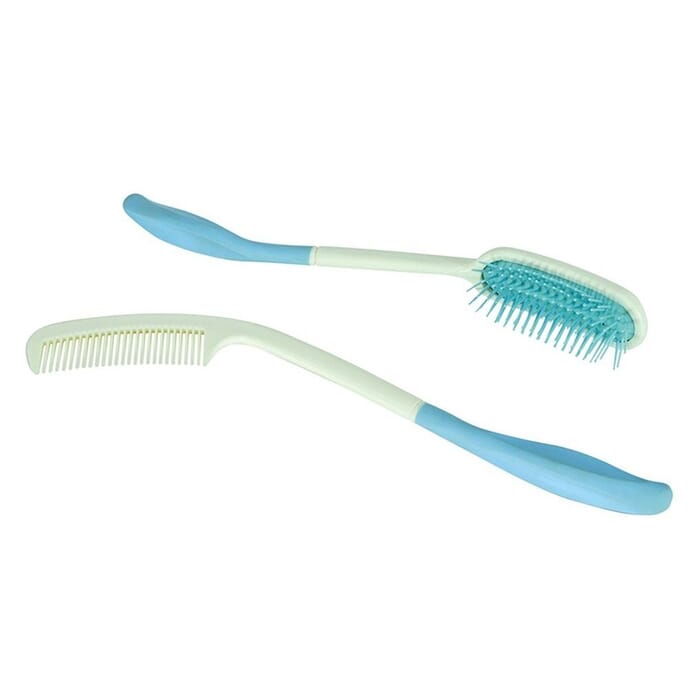 long handled brush and comb set