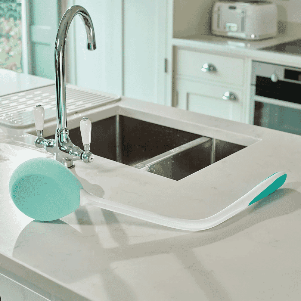 long handled washing sponge bent