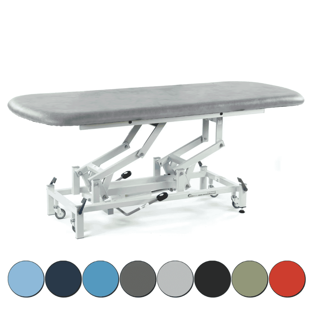 Long Hydraulic Therapy Hygiene Table with Retractable Wheels