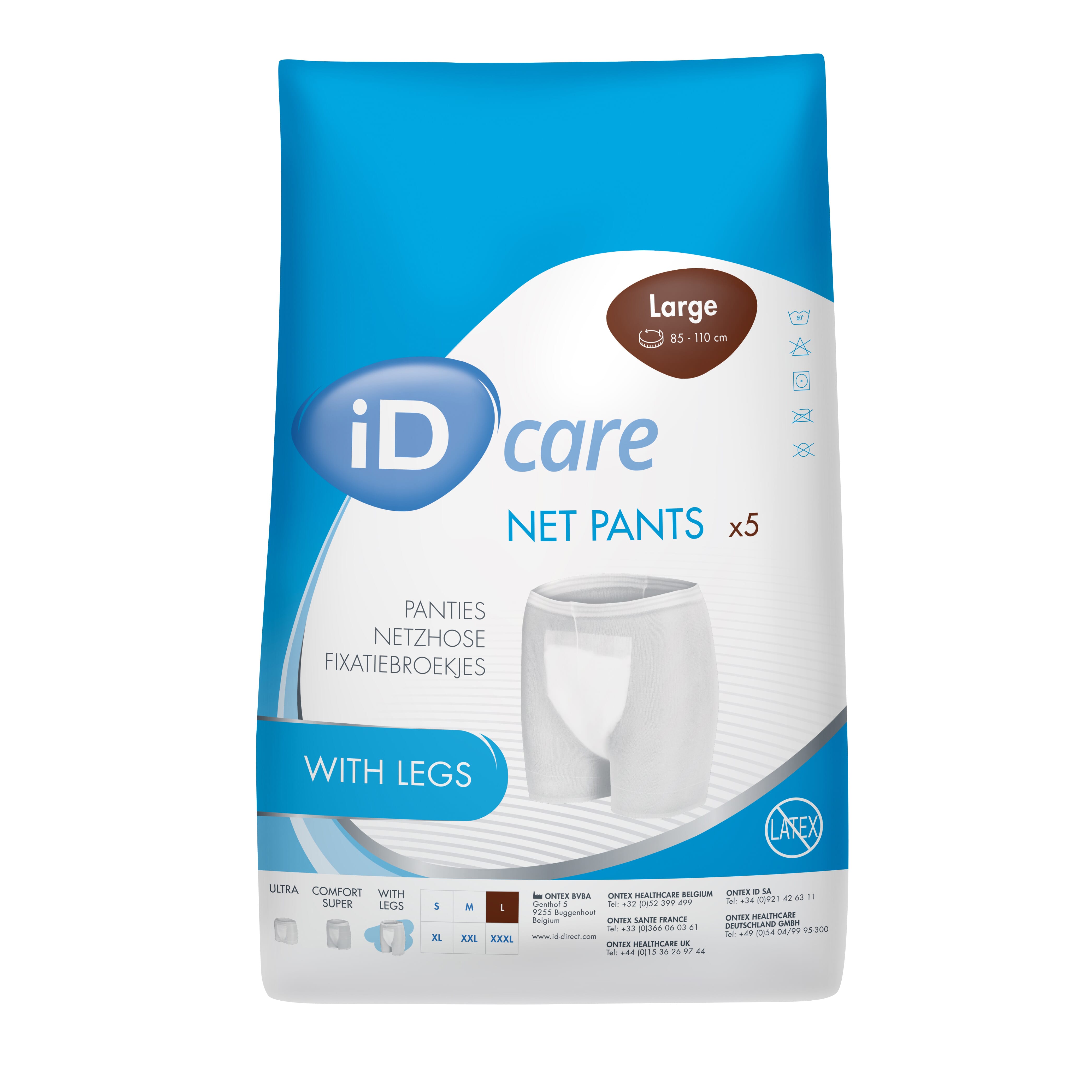 long leg stretch pants pack of 5 large