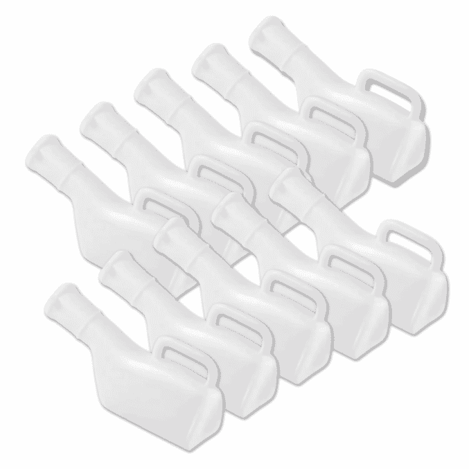 long necked male urinal pack of 10