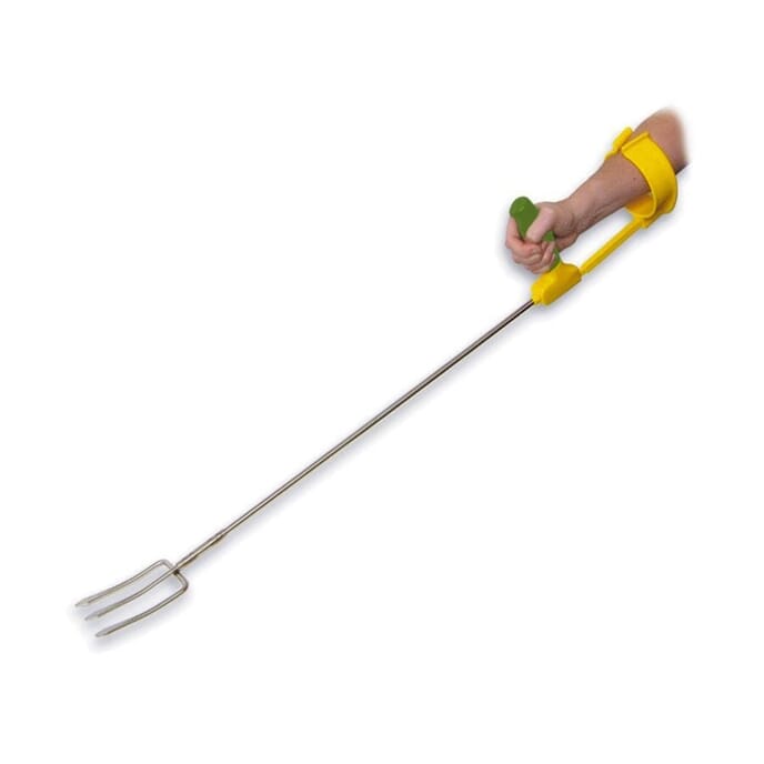 long reach fork with arm support