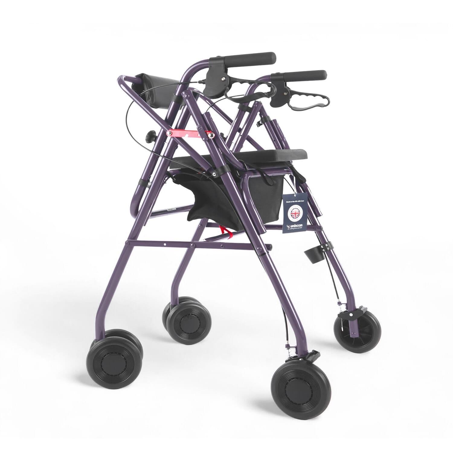 low glider plus adjustable rollator blackberry