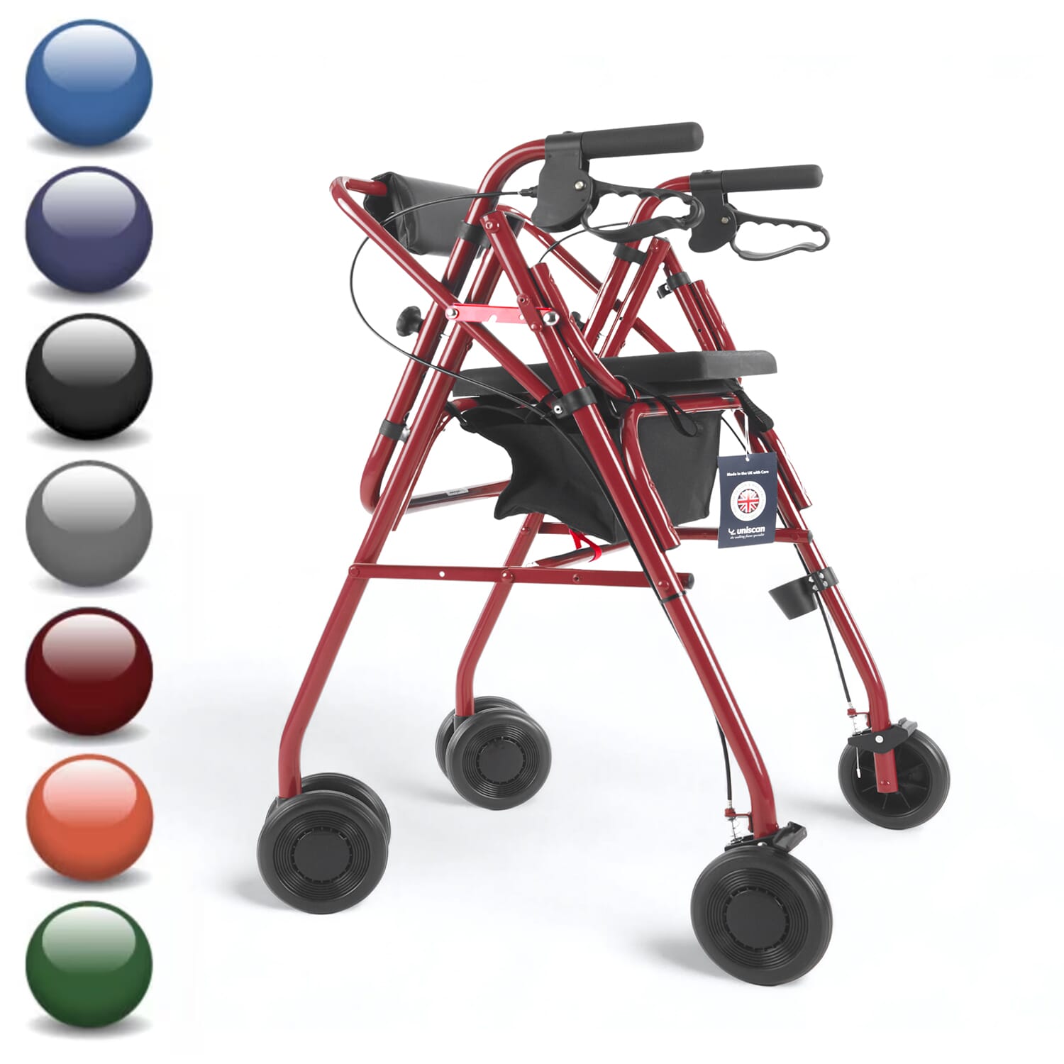 Low Glider Plus Adjustable Rollator