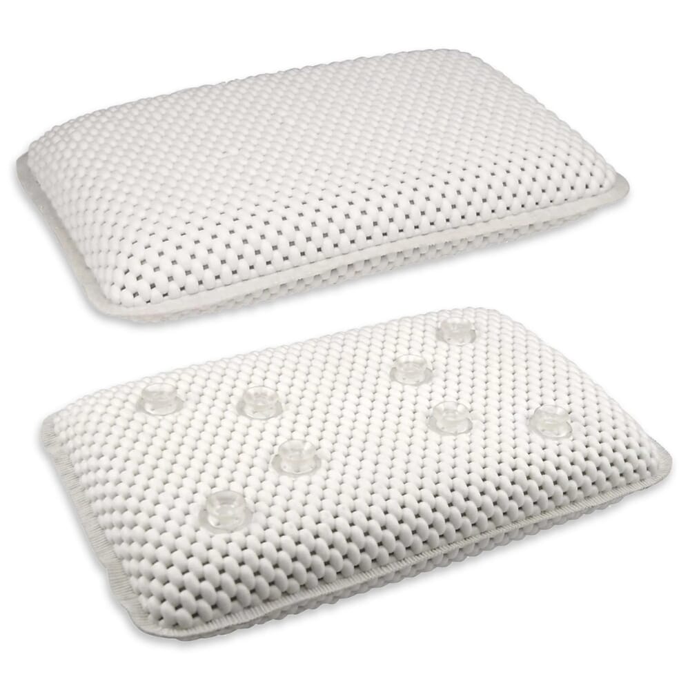 luxury bath pillow suction cups
