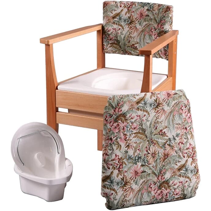 luxury ergo commode chair floral