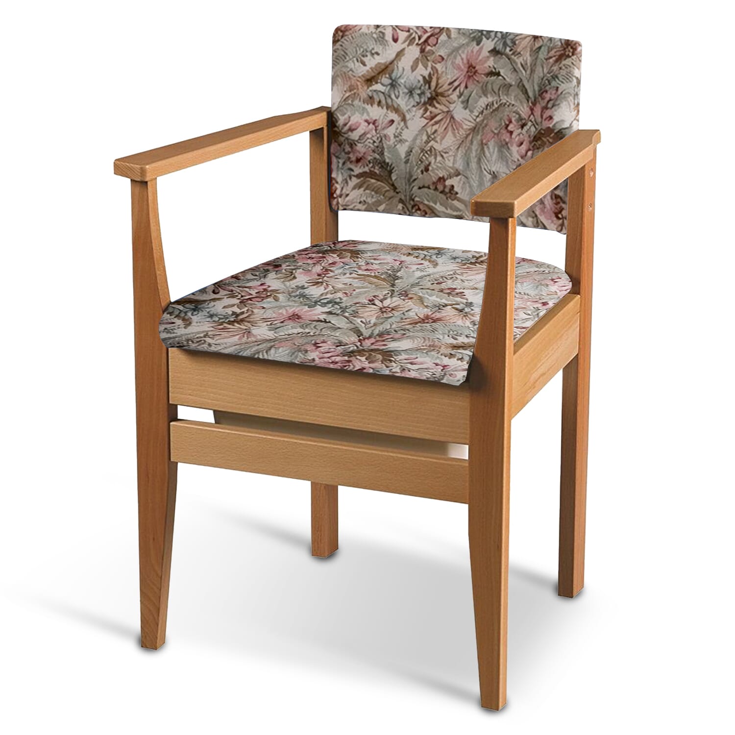 luxury ergo commode chair floral