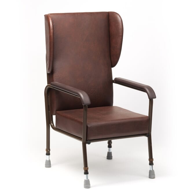 luxury high back chair with wings