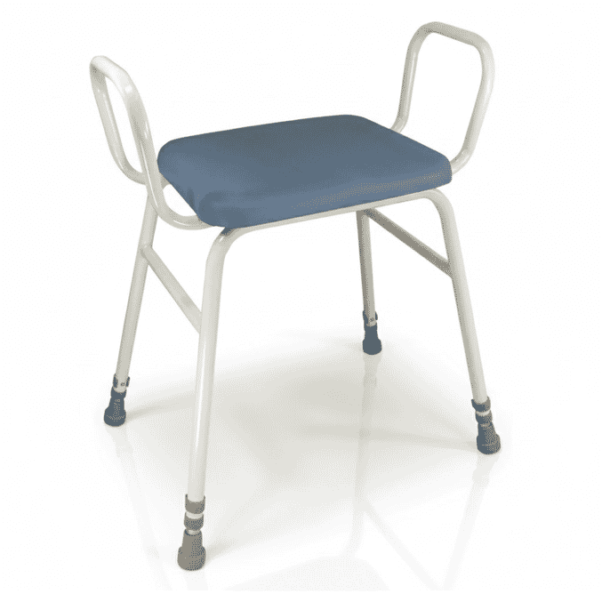 luxury perching stool with armrests