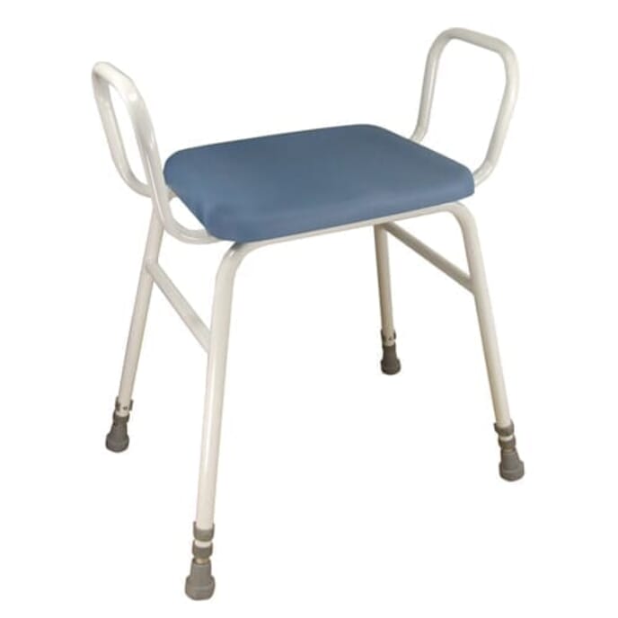 luxury perching stool with armrests