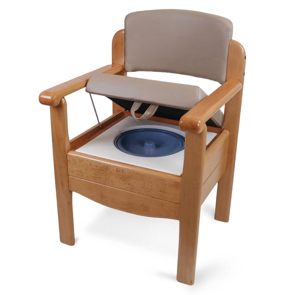 luxury wooden commode coffee latte seat up