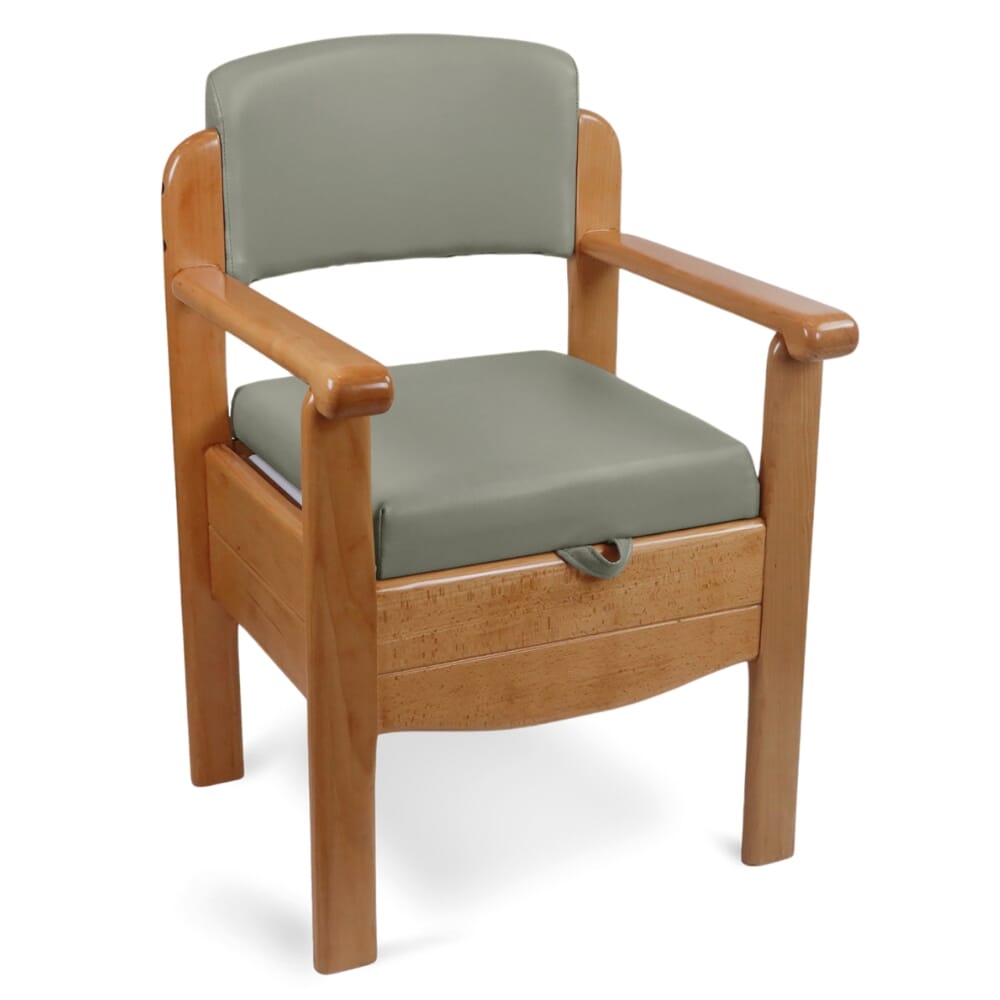 luxury wooden commode pebble grey