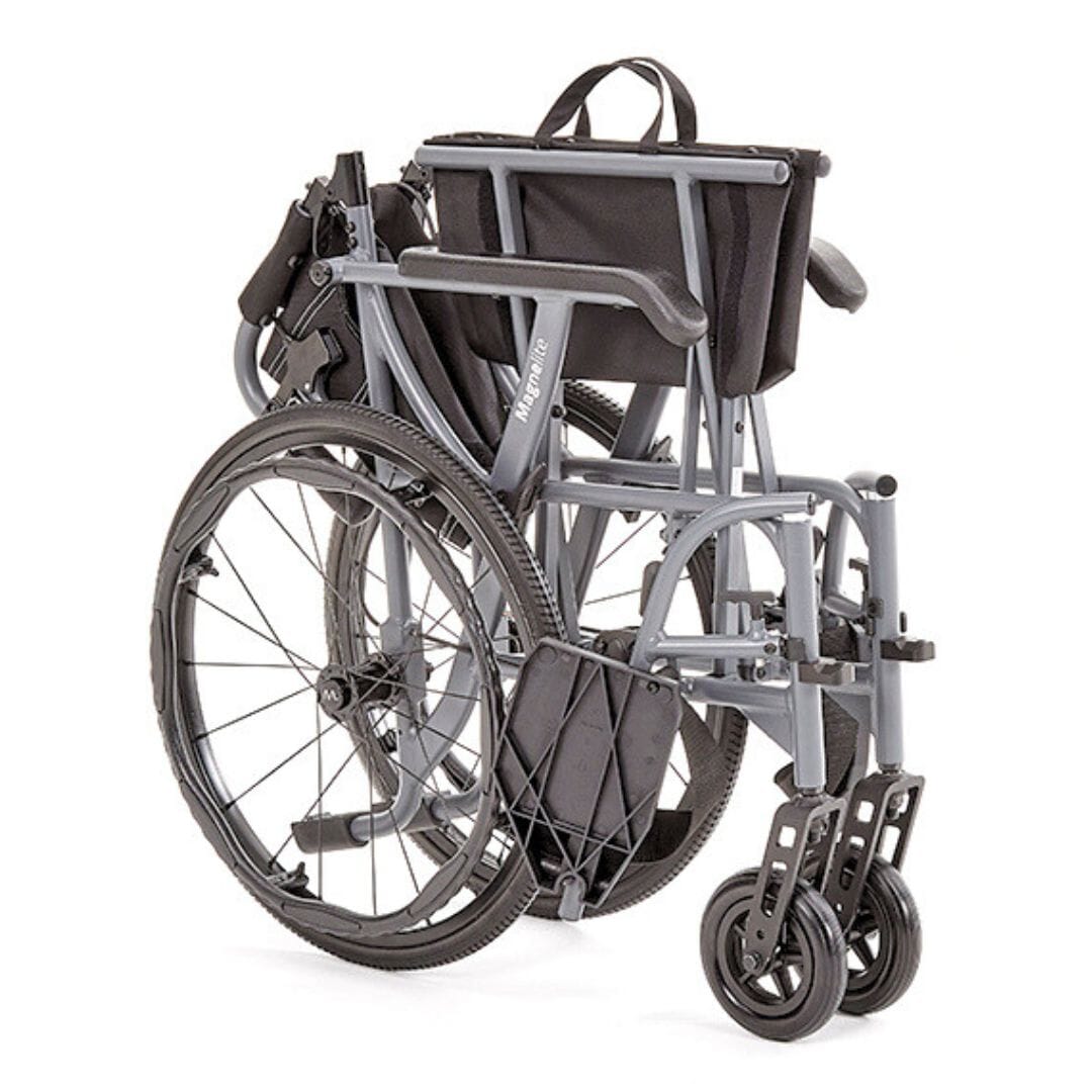 magnelite self propelled wheelchair folded